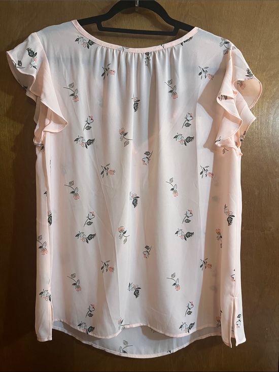 LOFT Tops - LOFT Soft Blush Floral Ruffle Sleeve Blouse - Bundle